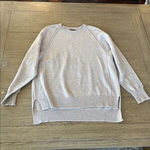 Renuar women’s light heather grey crewneck sweater size s